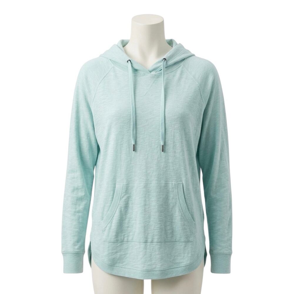 Maurices Light Blue Lightweight Pullover Hoodie Soft Large L